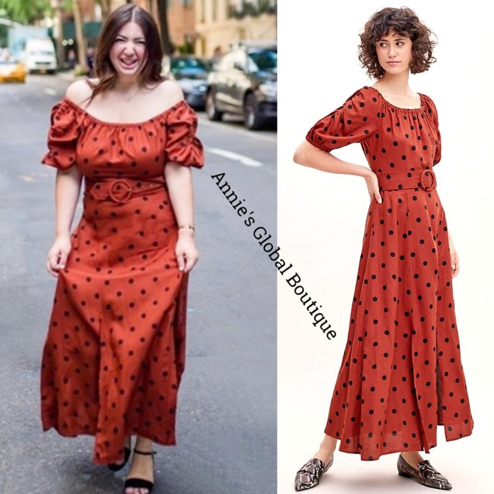 NWT ANTHROPOLOGIE Lucienne Belted Maxi Dress - Picture 6 of 8